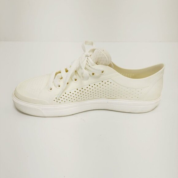 CROCS Citilane Roka Mens Size 8 M Ivory Lace Up Perforated Sneakers Shoes - Picture 10 of 14
